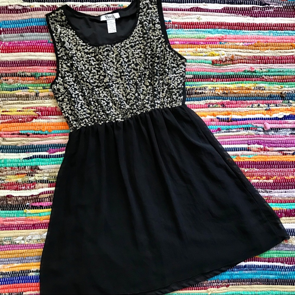 Pinky ~ Sequin mini dress